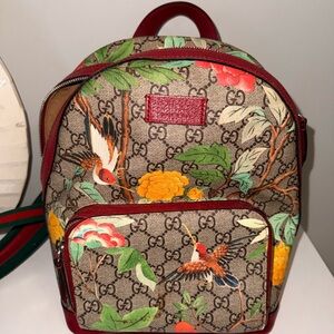 Gucci Multicolor Bird and Floral Backpack